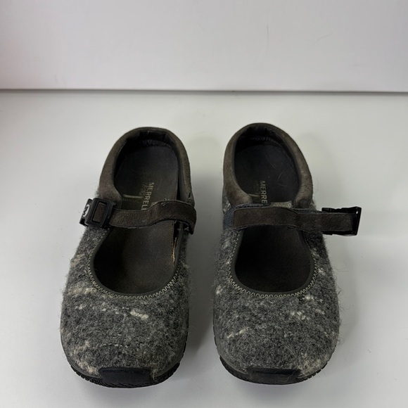 Merrell Grey and Black Women's Slip-on Mary Jane Shoes - Picture 3 of 12